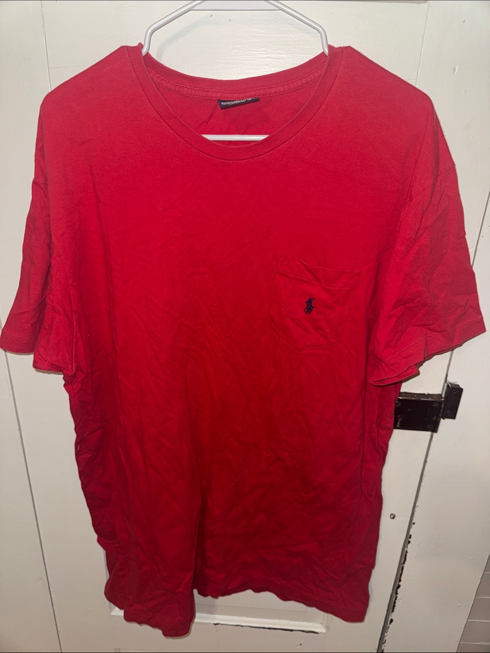 Polo by Ralph Lauren Red Pocket Crew Tee L VTG